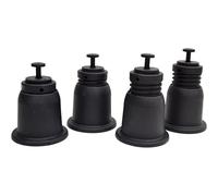 3S SuperSamastore Supporti a Pavimento Regolabili in Altezza da 10 a 13 Cm, Piedini Antivibranti per Appoggio a Terra di Unità Esterna Climatizzatore, Nero, Set da 4