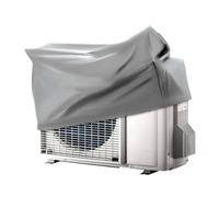 3S SuperSamaStore Telo Copri Climatizzatore Esterno in PVC, Antistrappo, Cucito, con Cordicelle - Protezione Unità Esterna Condizionatore Mono Split, Grigio, 800 x 265 x 540 mm