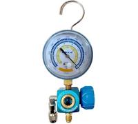 3S VACUOMETRO VUOTOMETRO Ø 80 con RUBINETTO e ATTACCHI 1/4" sae per POMPA VUOTO