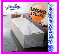 3S VASCA con IDROMASSAGGIO WHIRLPOOL - NOVELLINI CALOS 170x80 cm CON 2 PANNELLI