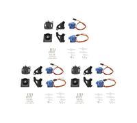 3Set Dual Axle Servo Gimbal Anti-Vibration Camera Platform Mount PTZ Pan/Tilt con 2 Pezzi 9G Servo per FPV Drone Assembly