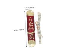 3sets Mezuzah Decorativa in Metallo per Custodia Hanukkah Decorazioni Porta Ebraiche Benedizione Porta Ornamento Fede Ebraica