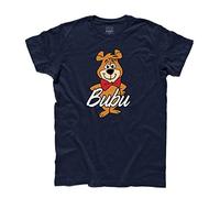 3styler T-Shirt Uomo Bubu 1 - L'amico dell'orso Yoghi - Boboo Bear - Yellowstone Park - Linea Classic - 100% Cotone 185 gr/mq (XXL, Blu)
