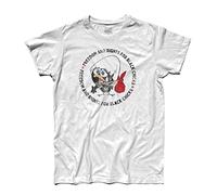 3styler T-Shirt Uomo Calimero 1 - Freedom And Rights for Black Chicks - Il Pulcino Tutto Nero - Carosello - Linea Classic - 100% Cotone 185 gr/mq (XL, Bianco)