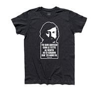 3styler T-Shirt Uomo Eskimo - Francesco Guccini - Linea Classic - 100% Cotone 185 gr/mq (XXL, Nero)