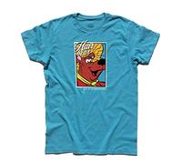 3styler T-Shirt Uomo Napo Orso Capo - Hair Bear - Cartoons Anni 60 Shirt - Linea Classic - 100% Cotone 185 gr/mq (L, Azzurro)