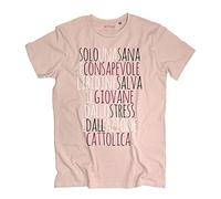 3styler T-Shirt Uomo Zucchero - Solo Una Sana e Consapevole libidine Salva Il Giovane dallo Stress e dall’Azione Cattolica - Linea Vintage - Cotone Organico 140 gr/mq