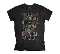 3stylershop Men's t-Shirt Zucchero - Solo Una Sana e Consapevole libidine Salva Il Giovane dallo Stress e dall’Azione Cattolica