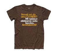 3stylershop T-Shirt Uomo Scusi Mi dà Una Ceres? - Ceres vs Becks