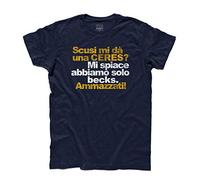 3stylershop T-Shirt Uomo Scusi Mi dà Una Ceres? - Ceres vs Becks
