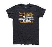 3stylershop T-Shirt Uomo Scusi Mi dà Una Ceres? - Ceres vs Becks