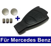 3Tasten Chiave Alloggiamento Con 3x Interruttore 2x Batteria per Mercedes Benz