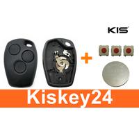 3Tasten Ricambio Chiave Alloggiamento per Dacia Renault Smart+ Batteria 3x Tasto