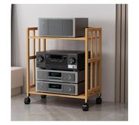 3Tier DVD CD Storage TowerMobile Media Rack Giradischi & Stereo Stand per Soggiorno Ufficio Home Theater Centro di intrattenimento Ripiani regolabili