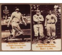 3u Babe Ruth Baseball: Los Angeles Expo 3/95 Mostra Carte Set Di 2 Telefono