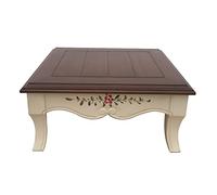 3UOOWWFA Tavolino basso in stile scandinavo, tavolo da balcone con finestra a baia, tavolo multifunzionale per il tempo libero, tavolo tatami/tavolo da pranzo/tavolo da studio (G) (F)