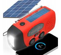 3v1 escursioni ak. 2000MAH Solar FM Radio su Dynamo LED PowerBank