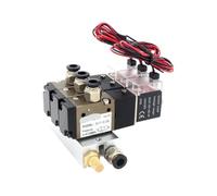 3V110-06-NC Elettrovalvola normalmente chiusa Blocco stazioni con raccordo silenziatore Base collettore DC12v DC24v AC110v AC220v 3 porte(AC220V 4mm fittings)