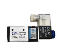 3V210-08 Elettrovalvola pneumatica elettrica a 3 vie 2 posizioni di controllo aria gas valvola magnetica 12V 24V 220V bobina volt raccordi for tubi flessibili(3V210 08 NO AC220V,With 6mm fittings)