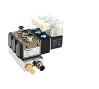 3V210-08-NC Stazioni collettore normalmente chiuse DC 12v 24v AC 110v 220v con raccordo silenziatore Elettrovalvola a 3 porte e 2 posizioni(DC12V 10mm fittings,3 Stations)