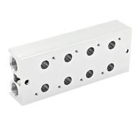 3V210-08 Valvole da 1/4" Collettore di scarico aria Piastra elettrovalvola base pneumatica 3V210-2F/3F/4F/5F/6F/7F/8F-14F(3F)