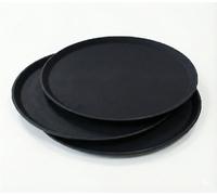 3Vassoi Antiscivolo da Bar piccolo Rotondo 28cm Superficie Gommata Professionale