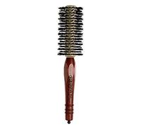 3VE Progress 2203 - Spazzola per capelli con manico in legno con puntale e setole in cinghiale rinforzato, diametro 50 mm