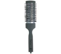 3VE Titanium 25481 - Spazzola per capelli con manico in legno di frassino rivestito in vernice vellutata con puntale e setola in nylon, diametro 60mm