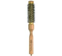 3VE Triangolo 1446 - Spazzola per capelli con manico in legno di frassino con puntale e setola in nylon, diametro 40mm