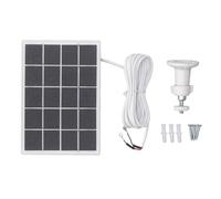 3W 5V Pannello solare Efficiente Caricon di silicio monocristallino per di telecamere di sicurezza all'aperto (Bianco)