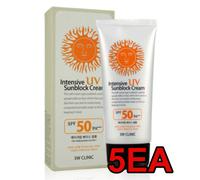 3W CLINICA/Crema Solare UV Intensiva SPF50 P 70ml X 5ea/Base Trucco/COREA