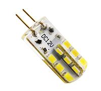 3W G4 LED Lampadina a filamento, Lampada bi-pin a LED, 12V, Lampadina G4 Lampadario, Lampadina Edison,confezione da 1 (Bianco Caldo, DC)