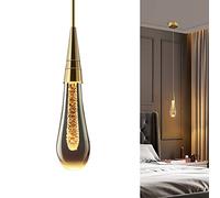 3W LED Apparecchi moderni a sospensione Creativo a goccia forma soffitto sospensione Luce a sospensione Art Deco pendente illuminazione lampadario per soggiorno camera da letto scala (A)