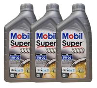 3X 1 L Liter Mobil SuperÂ™ 3000 XE 5W-30 Motor-Ã-l