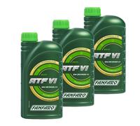 3X 1 Litro FANFARO ATF VI Olio Per Trasmissione JASO 1A