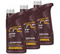 3x 1 Litro Mannol Automatico Olio per Ingranaggi Ag 55 Atf Fluido Cambio