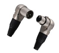 3X(1 Paio di Connettori Jack XLR Femmina A 3 Pin per Microfono, Cav2585