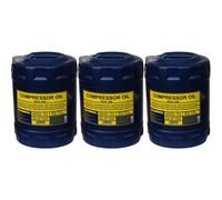3X 10 Litri Originale MANNOL Olio Compressore ISO 46