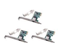 3X 1000Mbps Gigabit Ethernet PCI Express PCI-e Scheda di Rete 10/100/1000M 4386