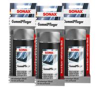 3x 100ml Sonax Infermieri Gomma Con Pregiato Olio Silicone per Auto + Casa