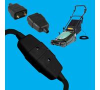 3x 10A 2 Core / Pin Filo Presa Potenza Riparazione Connettore Cavo Tosaerba