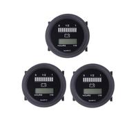 3X 12V / 24V / 36V / 48V / 72V LED Digital di Stato Della Batteria Indicatore di Carica con Tester di Ora Gauge Nero