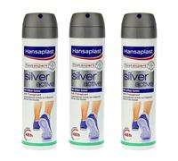 3x 150ml Hansaplast Piedi Expert Argento Active Anti Traspirante Spray 48h