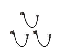 3X 15Cm Micro-Usb 5Pin Angolo Retto Ad Angolo Retto Sinistro 90 Gradi Usb 2.0 Doppio Cavo di Ricarica Dati un Gomito per Tablet e Telefono V8