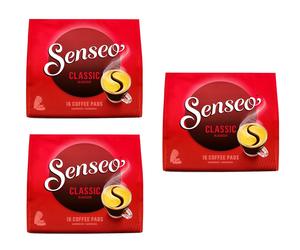 3x 16 Senseo Pads Classic Classico Armonico Gusto Caffè per Ufficio