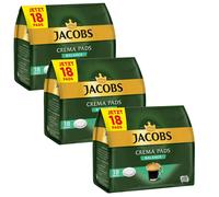 3X 18 Jacobs Crema Balance Caffè Pads Röstkaffee Gusto Cremoso