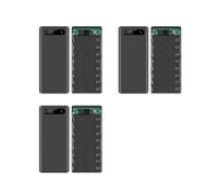 3X 18650 Battery Power Bank Custodia Display LCD Supporto Display LCD 20000MAh per Batteria 8X18650 Custodia Powerbank DIY (Nero)