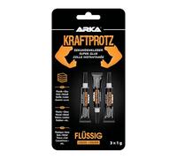 3x 1g supercolla extra forte - Incl. punta antiessiccazione - KRAFTPROTZ - Supercolla liquida - Ideale per incollare plastica, plastica, vetro, legno, pietra, metallo e molto altro.