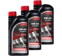 3x 1L CHEMPIOIL Bassa Visciosità olio motore Ultra Xtt 5W-40 MB 229.3 226.5 GM