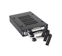 3x 2.5" to 1x 3.5" bay mobile rack SATA metal keylock black MB993SK-B